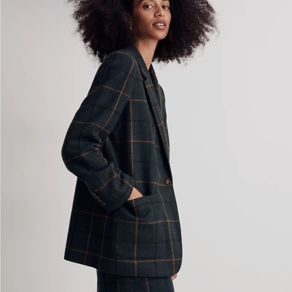 Madewell Larsen Blazer in Windowpane - Picture 7 of 8